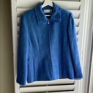 Alfred Dunner Blue Blazer Tailored Suit Jacket
